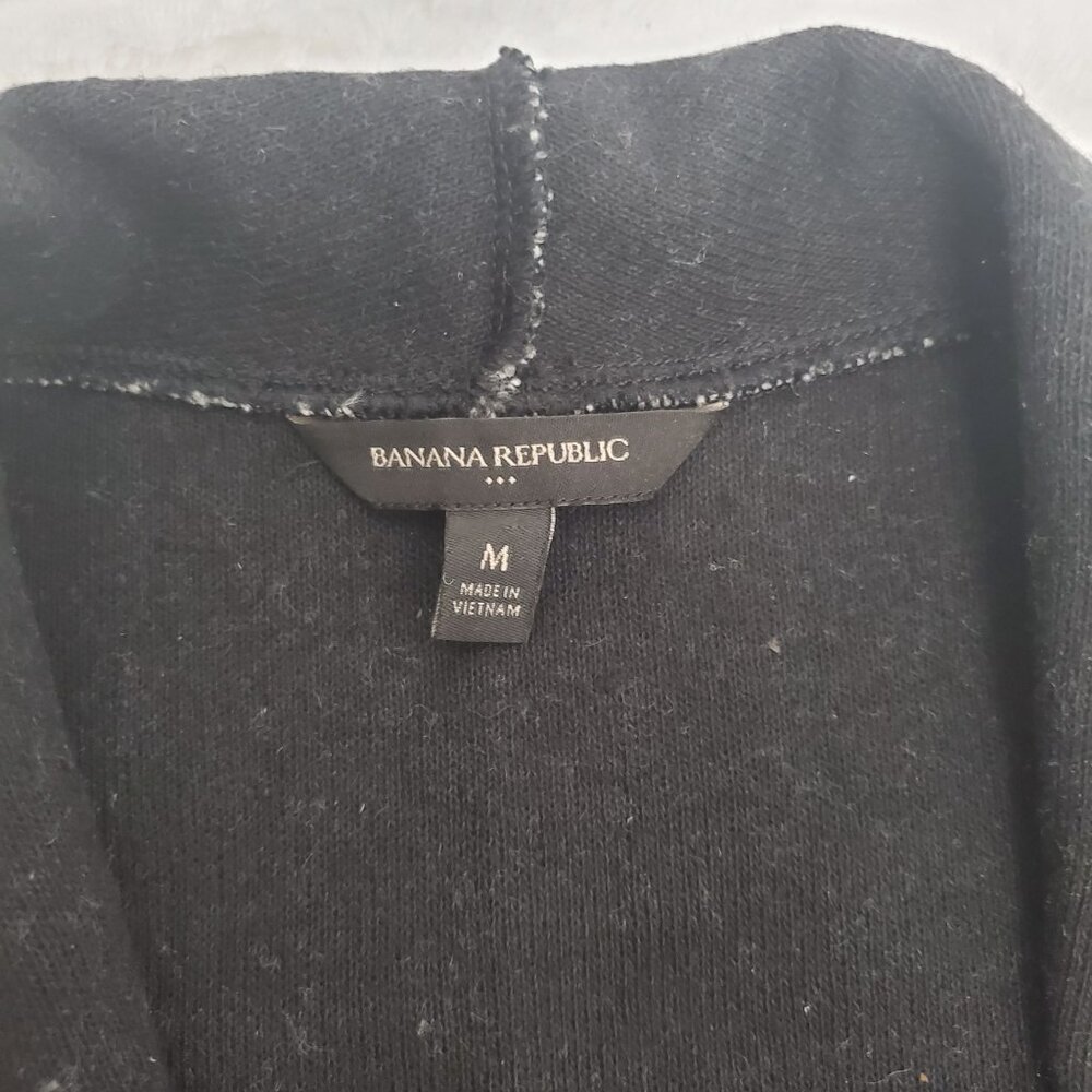 Banana Republic Women's Faux Tweed Open Front With Pockets Vest Gray Size Medium - Picture 6 of 10